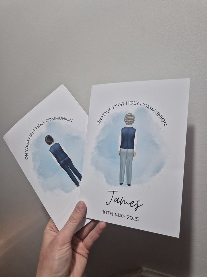 Holy Communion Personalised Cards