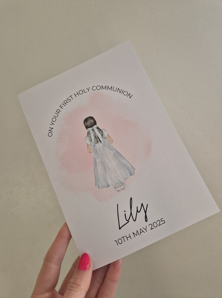 Holy Communion Personalised Cards