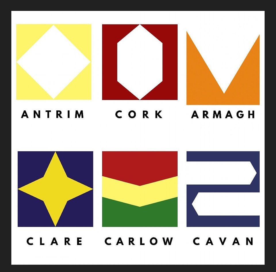 Irish County Colour Prints