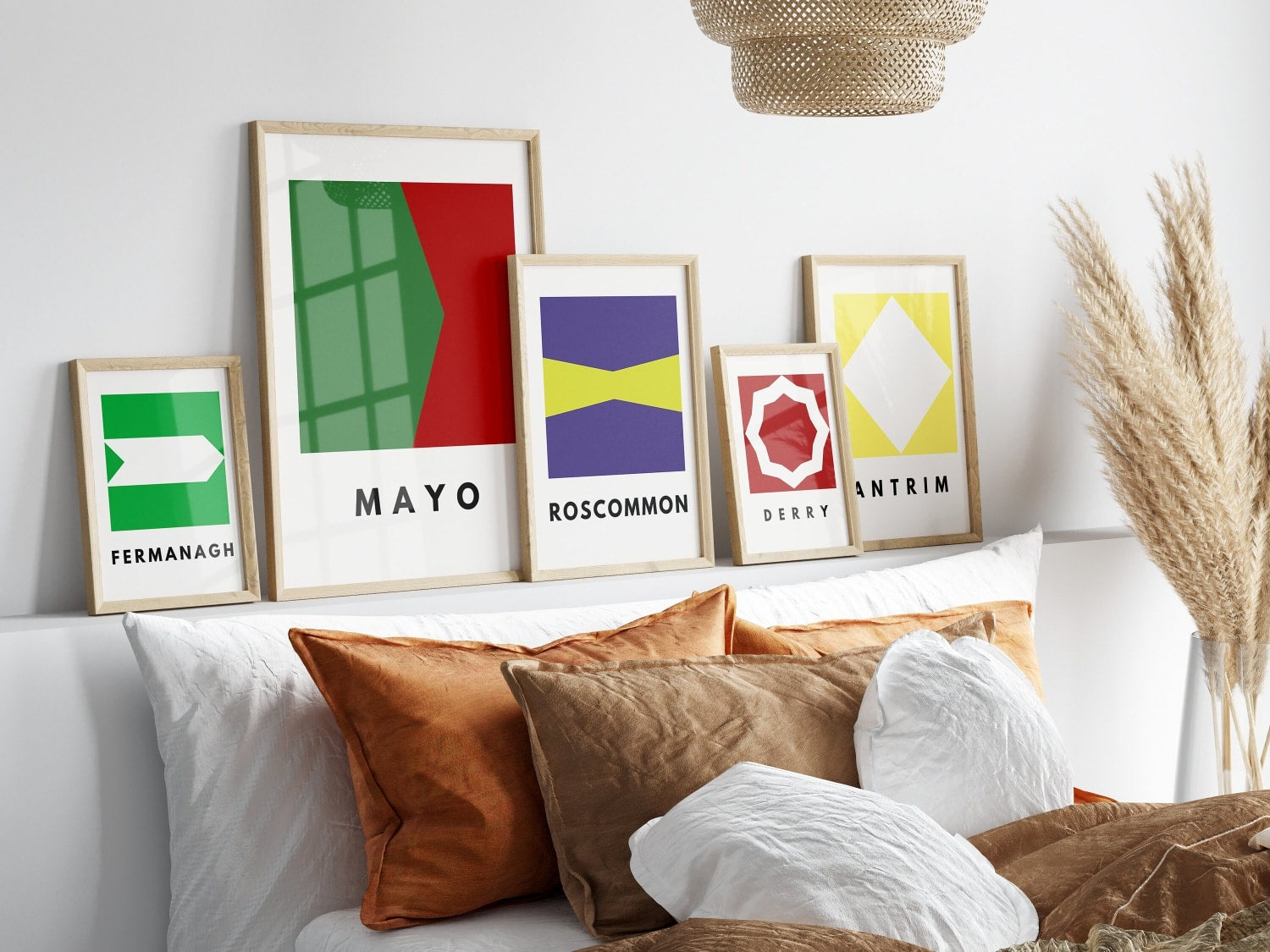 Irish County Colour Prints