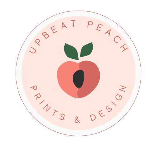 Upbeat Peach Prints