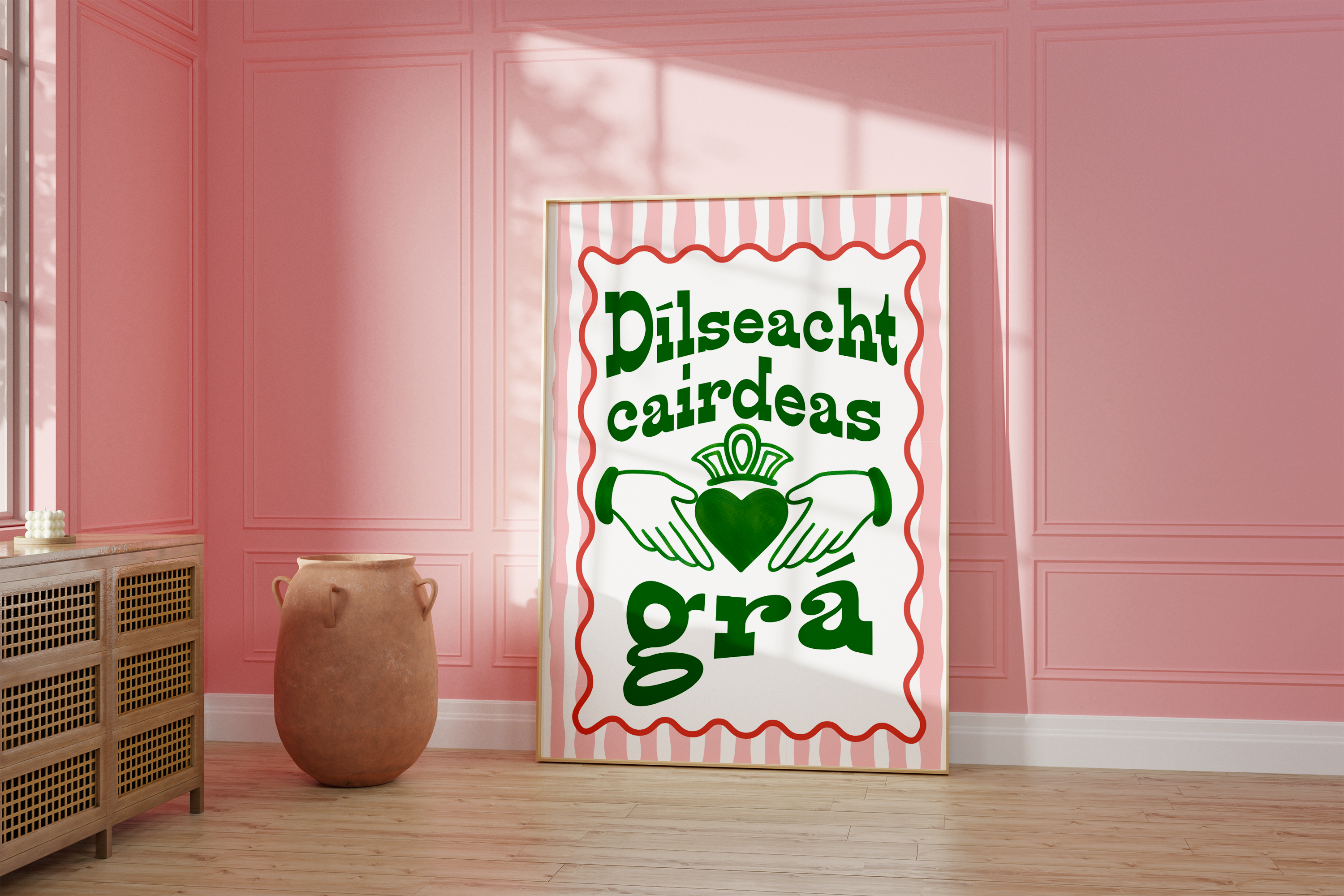 Claddagh, Loyalty, Friendship, Love Irish Print