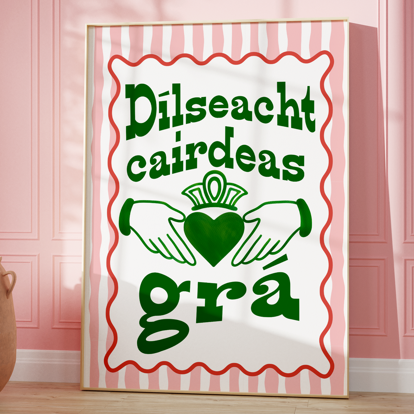 Claddagh, Loyalty, Friendship, Love Irish Print