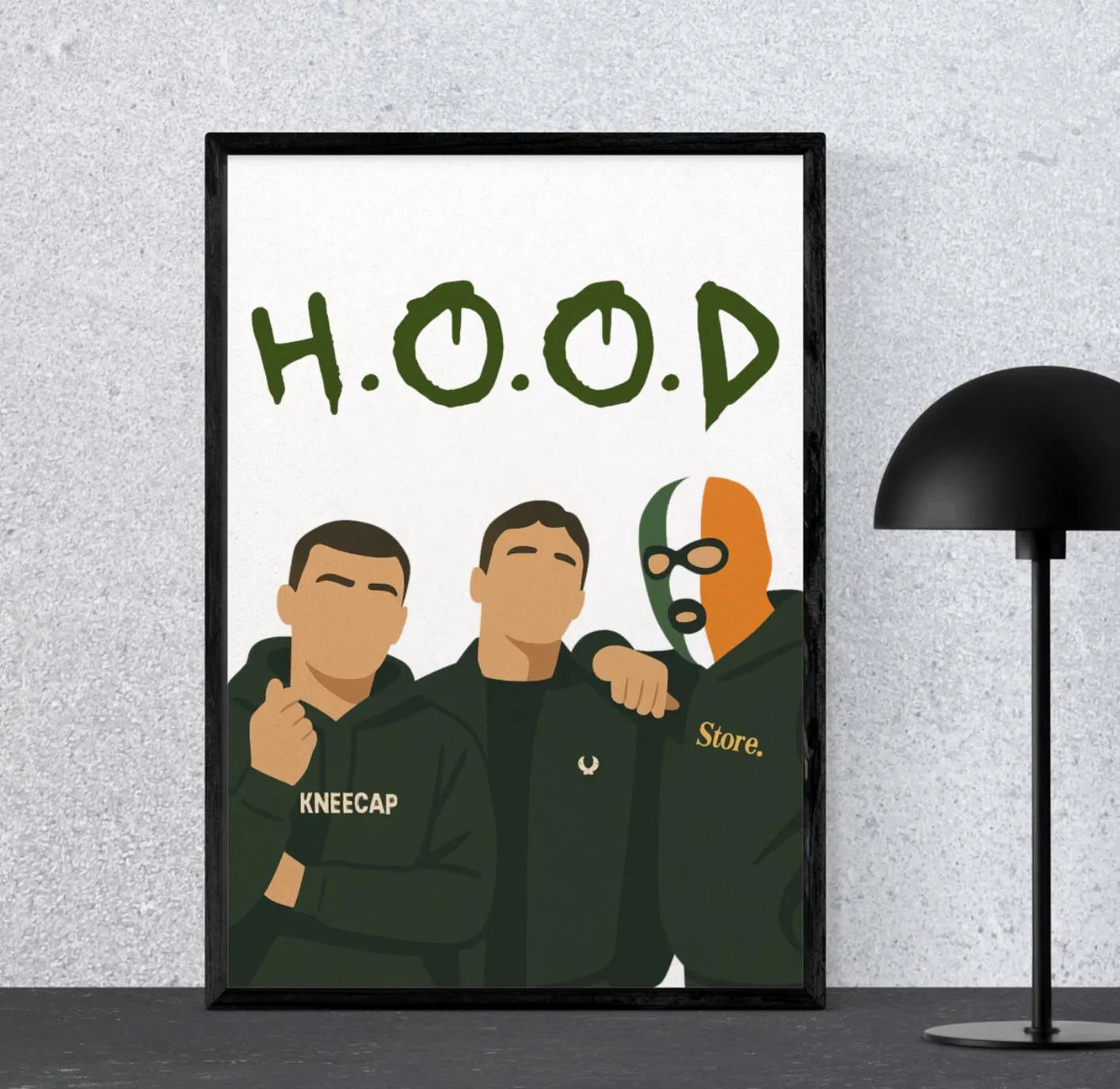 Kneecap H.O.O.D inspired Print