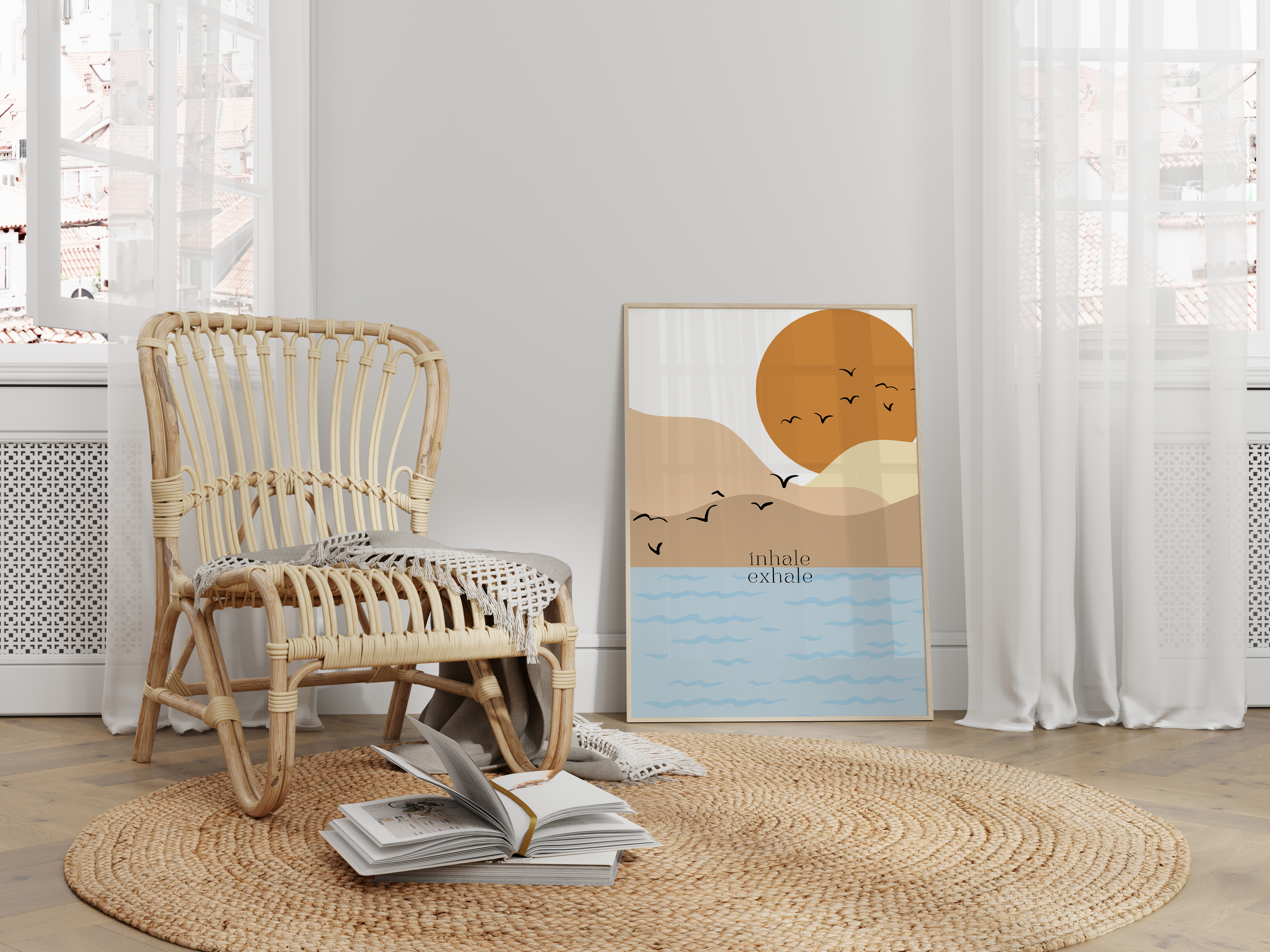 Inhale Exhale Zen Print