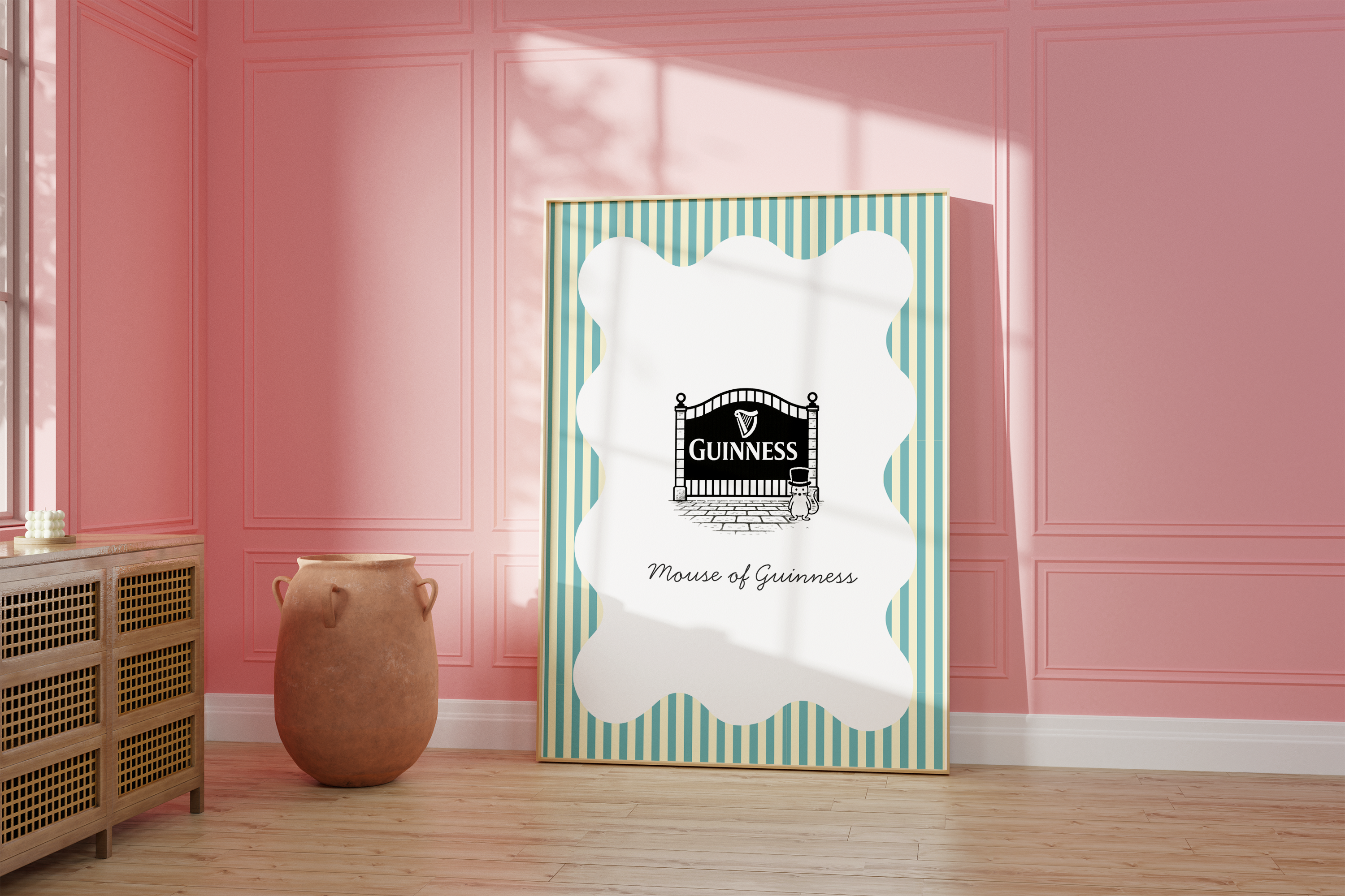 Mouse of Guinness Irish Print