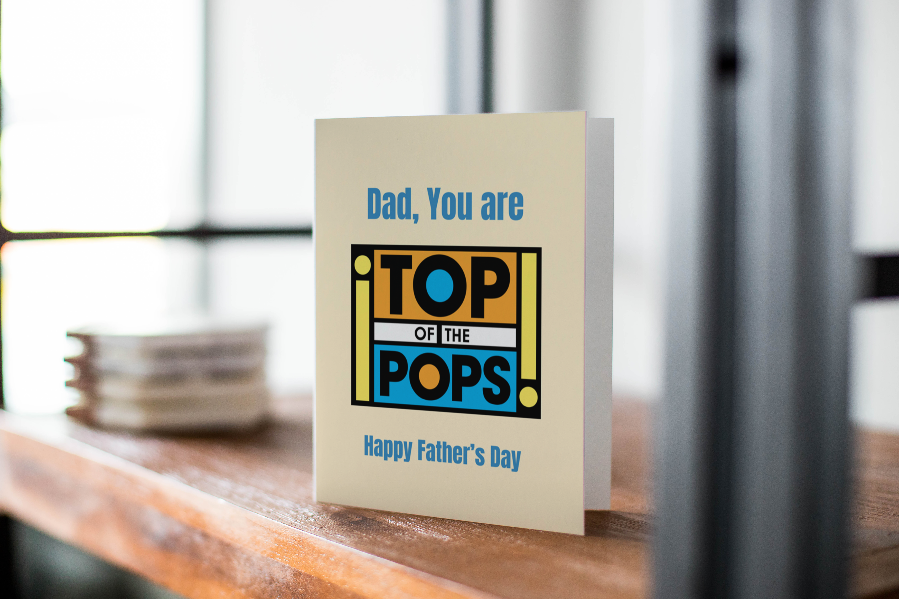 Top Of The Pops inspired Father's Day Card