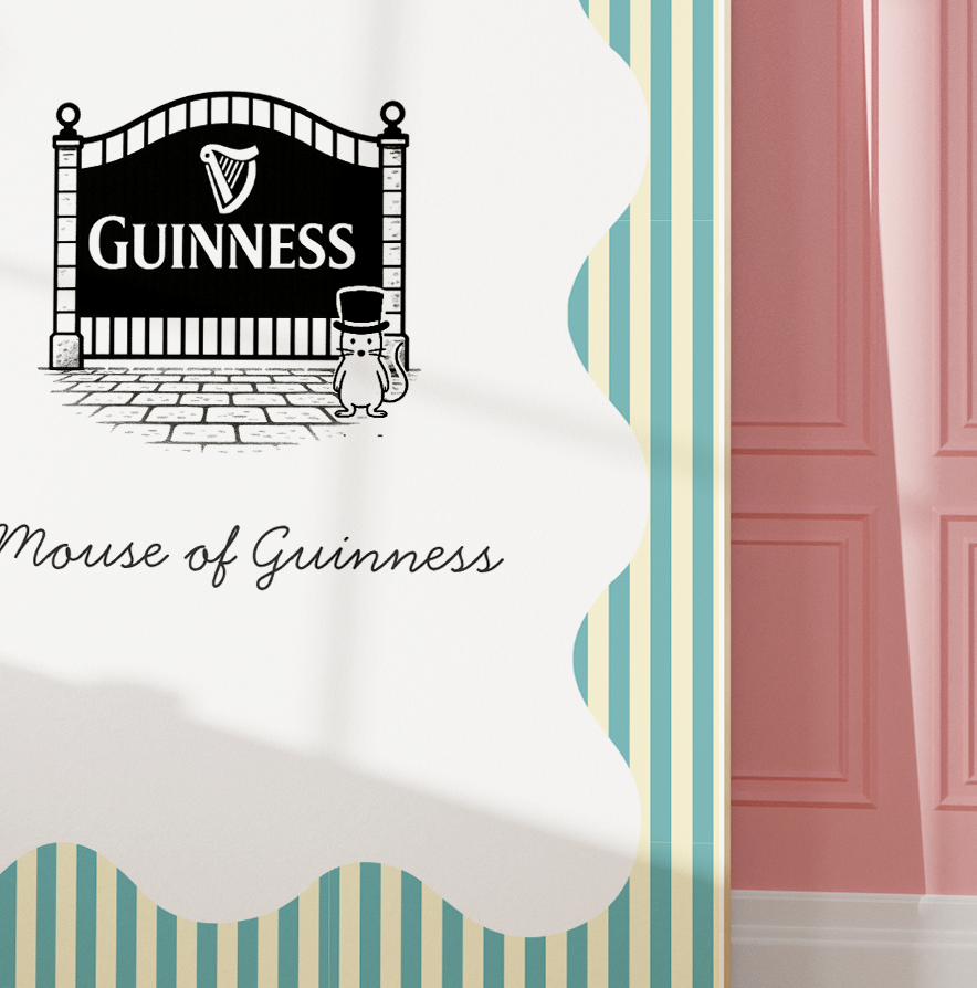Mouse of Guinness Irish Print